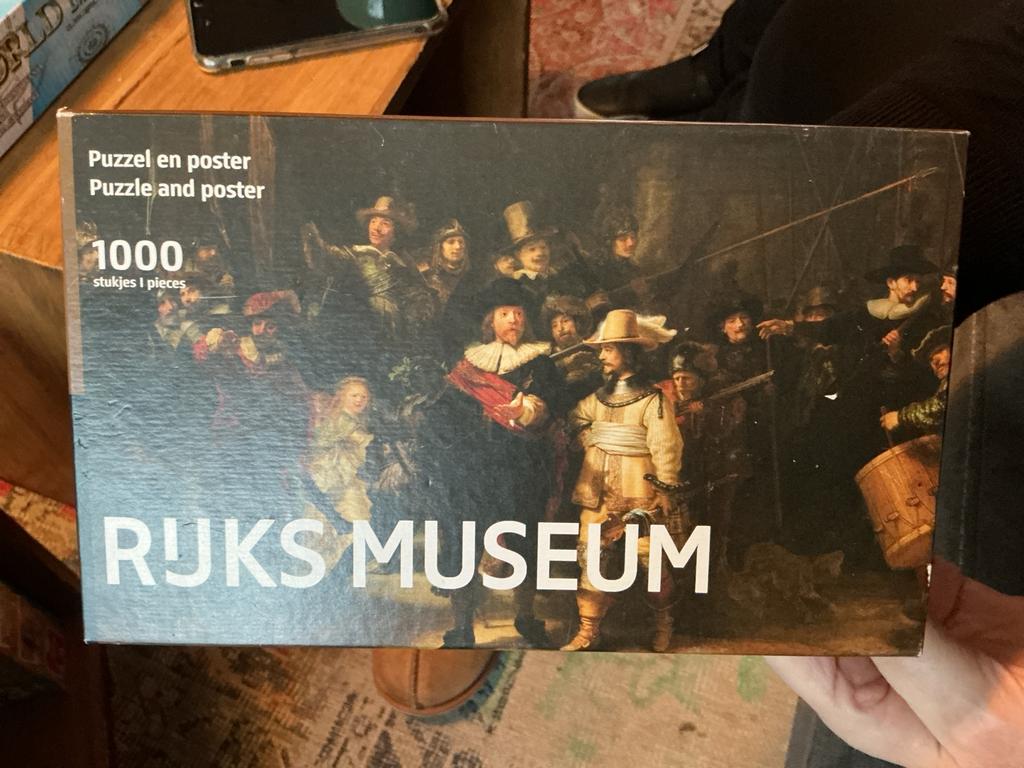 Nachtwacht Puzzel + Poster - Rijksmuseum Editie, Ophalen of Verzenden, 500 t/m 1500 stukjes, Zo goed als nieuw, Legpuzzel