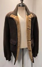 Luxe lammy coat bomber - nieuwstaat - maat M - Ruffo, Kleding | Heren, Bruin, Maat 48/50 (M), Ruffo, Ophalen of Verzenden