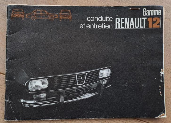 Franstalig instructie- en onderhoudsboekje Renault R12, Auto diversen, Handleidingen en Instructieboekjes, Ophalen of Verzenden