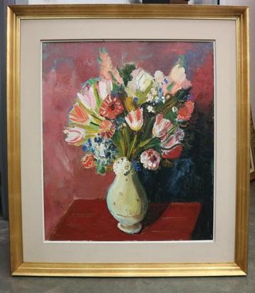 Gustave VAN STEENWEGEN,  vaas met bloemen beschikbaar voor biedingen