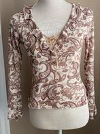 Z.G.A.N. Dames top maat 36 / 38 S / M van YES OR NO, Kleding | Dames, Bruin, Ophalen of Verzenden, Zo goed als nieuw, Lange mouw
