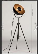 Cinema studiolamp zwart & goud La Chaise Longue, 100 tot 150 cm, Gebruikt, Ophalen of Verzenden, Retro
