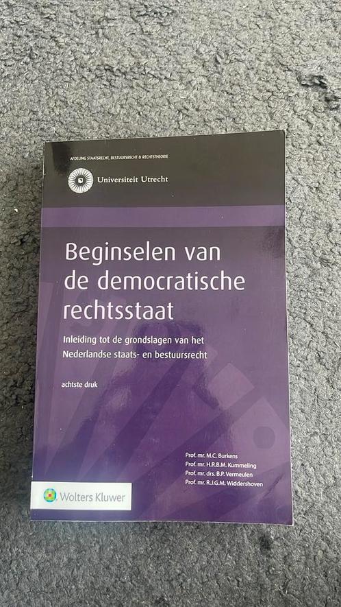 M.C. Burkens - Beginselen van de democratische rechtsstaat, Boeken, Studieboeken en Cursussen, Zo goed als nieuw, WO, Alpha, Ophalen of Verzenden