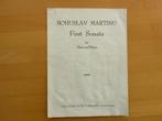 Bohuslav Martinu First Sonata for flute and Piano Flute, Muziek en Instrumenten, Ophalen of Verzenden, Zo goed als nieuw, Klassiek