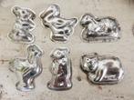 Lot van 6 kleine oude dieren chocolademallen chocolade mall, Ophalen of Verzenden