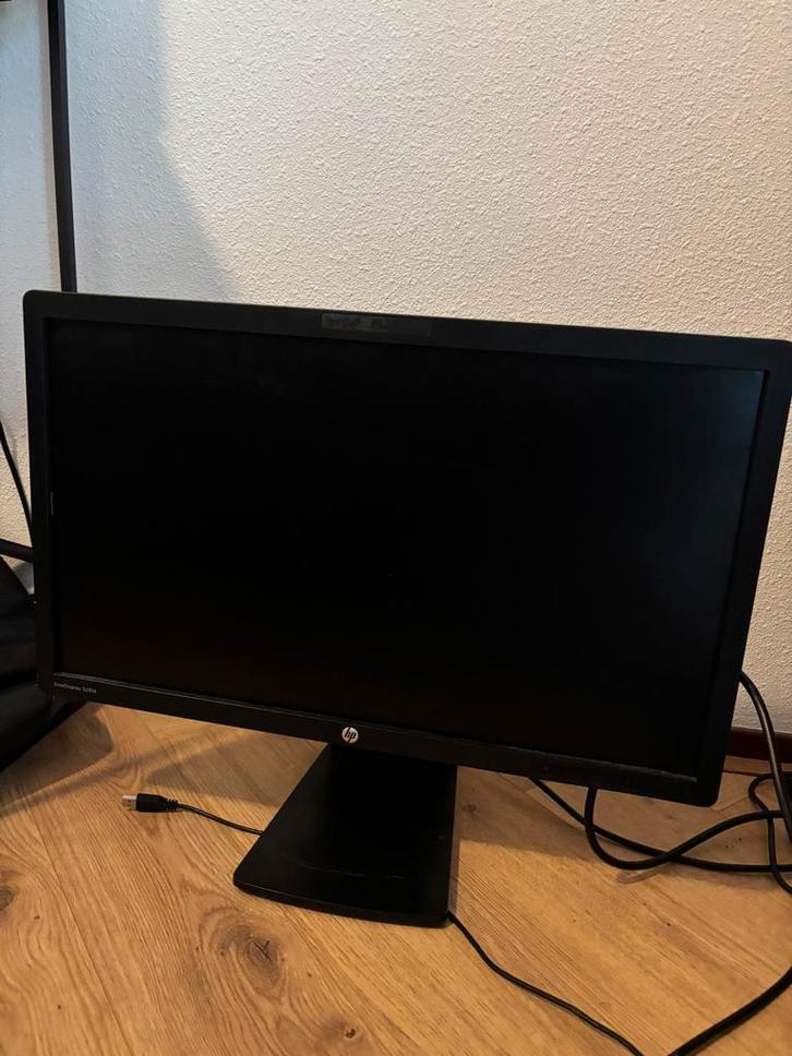 HP scherm met toetsenbord, Computers en Software, Monitoren, Gebruikt, 60 Hz of minder, In hoogte verstelbaar, LED, Overige resoluties