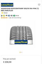 Goodyear EfficientGrip 205/55 R16 Run Flat - 6mm, Ophalen, Gebruikt, 16 inch, 205 mm