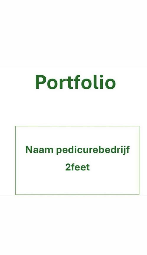 Portfolio Pedicure volgens nieuwe exameneisen schoolj. 24-25, Boeken, Studieboeken en Cursussen, Nieuw, MBO, Beta, Ophalen of Verzenden