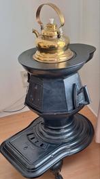 Vintage Balmain potkachel + ketel + 2 strijkijzers. T.e.a.b., Ophalen, Zo goed als nieuw, Hout, Potkachel