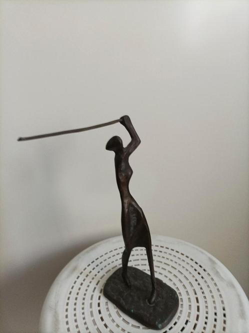 Bronzen Golfster Beeld - Abstracte Kunst, Antiek en Kunst, Kunst | Beelden en Houtsnijwerken, Ophalen