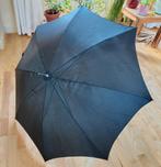 Paraplu zwart met kunstleren haak handvat nieuw, Ophalen of Verzenden, Nieuw, Zwart