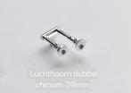Luchthoorn chroom dubbel 7/8mm, Hobby en Vrije tijd, Modelauto's | 1:50, Ophalen of Verzenden, Nieuw, Bus of Vrachtwagen, Tekno