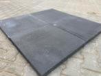 Tegels gecoat 60x60x4 antraciet zonder facet estetico pit bl, Nieuw, Ophalen of Verzenden, 10 m² of meer, Beton