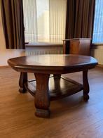 Massief Eiken Salontafel, Huis en Inrichting, Tafels | Salontafels, Ophalen, Gebruikt, Eikenhout, 50 tot 100 cm