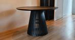 Ronde eettafel Ø120 - zwart mangohout - als nieuw, Ophalen, Rond, Zo goed als nieuw, 75 cm of meer