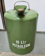 Vintage emaille reseda groen petroleum kan 10 liter, Antiek en Kunst, Antiek | Emaille, Ophalen of Verzenden