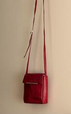 Claudio Ferrici leren tasje crossbody, Verzenden, Zo goed als nieuw, Rood, Leer