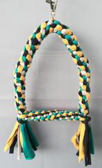 Schommel multicolor (bruin-groen-oker geel-zwart), Dieren en Toebehoren, Vogels | Toebehoren, Ophalen of Verzenden, Nieuw, Speelgoed