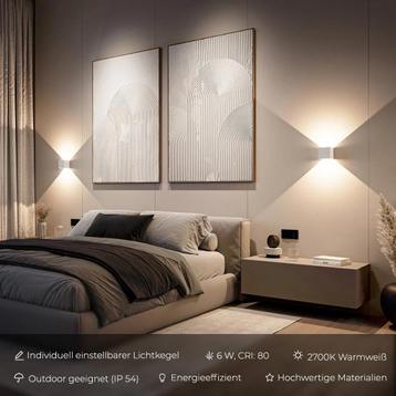 Led wandlamp (boven en onder licht) 2 x beschikbaar voor biedingen