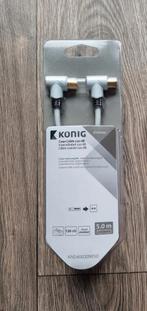 Coax Kabel Verguld Goud, Ophalen of Verzenden, Zo goed als nieuw, 5 tot 10 meter, Coaxiale kabel