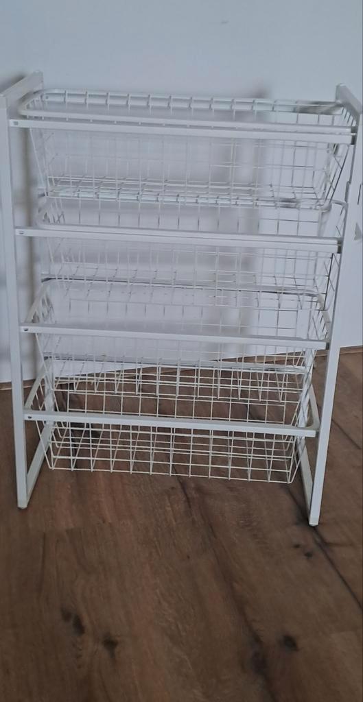 Ikea schuiflades opbergsysteem wit zgan, Huis en Inrichting, Kasten | Overige, Zo goed als nieuw, Ophalen