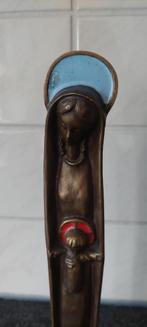 Madonna met kind brons emaille Elie. Pellegrin modernisme, Ophalen of Verzenden