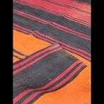 Handgeweven Kilim - Rood/Zwart/Oranje, Gebruikt, 100 tot 150 cm, Ophalen of Verzenden, Rood