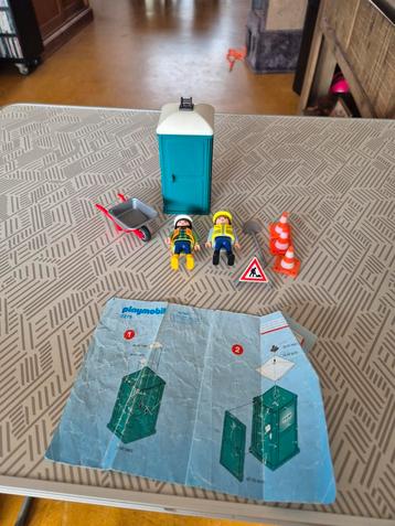 Playmobil Bouwvakkers Set met Toilet beschikbaar voor biedingen