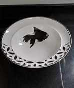 Grote Ikea design schaal met vis motief, Gebruikt, Porselein of Keramiek, Schaal, Ophalen of Verzenden