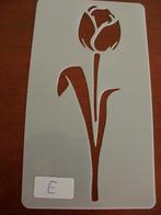 1258E - KUNSTSTOF HERBRUIKBAAR SJABLOON – TULP - Maat: 15 cm, Verzenden, Nieuw, Materiaal