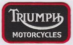 Triumph motorcycles stoffen opstrijk patch embleem #12, Nieuw