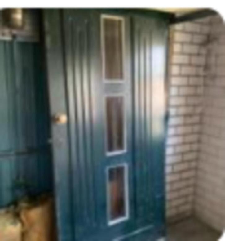 Massieve Hardhouten Buitendeur, Doe-het-zelf en Verbouw, Deuren en Horren, Binnendeur, 200 tot 215 cm, 80 tot 100 cm, Ophalen