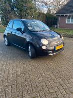 Fiat 500 1.2 C 2009 Zwart, Auto's, Voorwielaandrijving, Stof, 4 cilinders, 840 kg