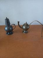 2 tinnen kannetjes, Antiek en Kunst, Antiek | Tin, Ophalen of Verzenden