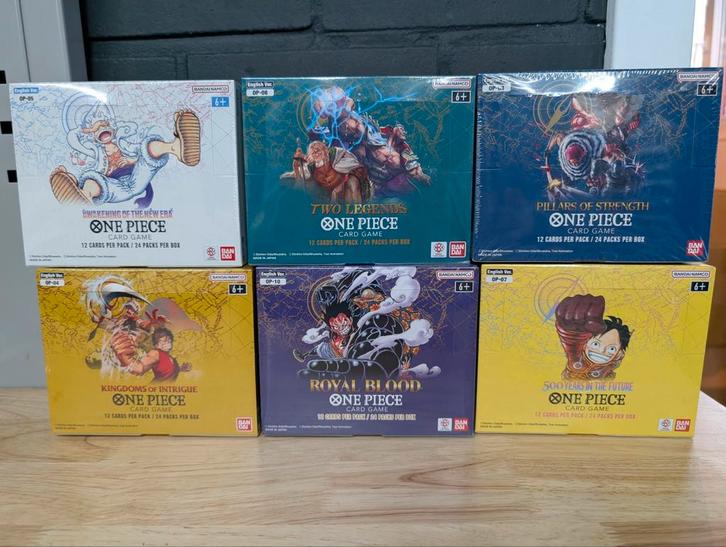 One Piece Booster Box ENGELS JAPANS OP05 OP01 OP07 OP12 OP14, Hobby en Vrije tijd, Verzamelkaartspellen | Overige, Nieuw, Boosterbox