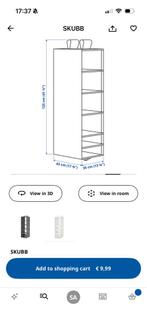 IKEA SKUBB Hangende Opberger - Perfect voor Kleding!, Ophalen, Met plank(en), 100 tot 150 cm, Zo goed als nieuw