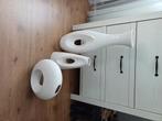 Set witte vazen, Ophalen, 50 tot 75 cm, Wit, Aardewerk of Porselein