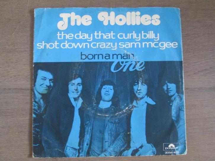 The Hollies - The Day That Curly Billy Shot Down Crazy Sam, Cd's en Dvd's, Vinyl Singles, Gebruikt, Single, Overige genres, 7 inch