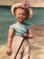 Schilderij XXL kind aan het strand, Ophalen