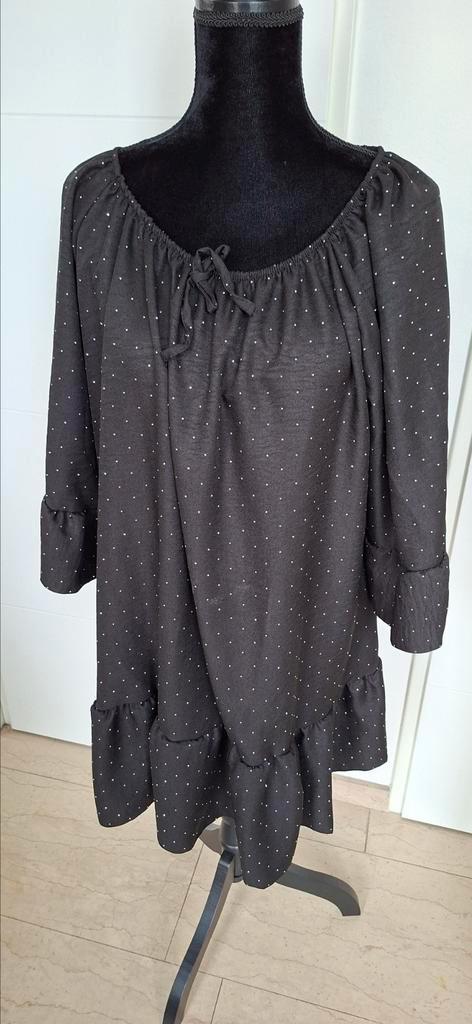 55)Te koop nieuw zwart tuniek 1maat ongev. 50/52, Kleding | Dames, Grote Maten, Nieuw, Blouse of Tuniek, Zwart, Ophalen of Verzenden