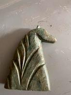 Groene paardenhoofd sculptuur, Ophalen of Verzenden