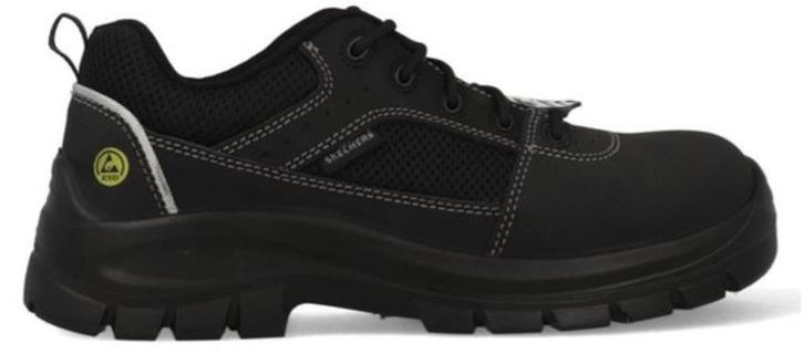 Skechers Trophus Heren Veterschoenen - Zwart, Kleding | Heren, Schoenen, Zo goed als nieuw, Werkschoenen, Zwart, Ophalen of Verzenden