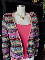 Prachtig meerkleurig vestje met gouden bies maat L  38 40, Kleding | Dames, Ophalen of Verzenden, Nieuw, Maat 38/40 (M)