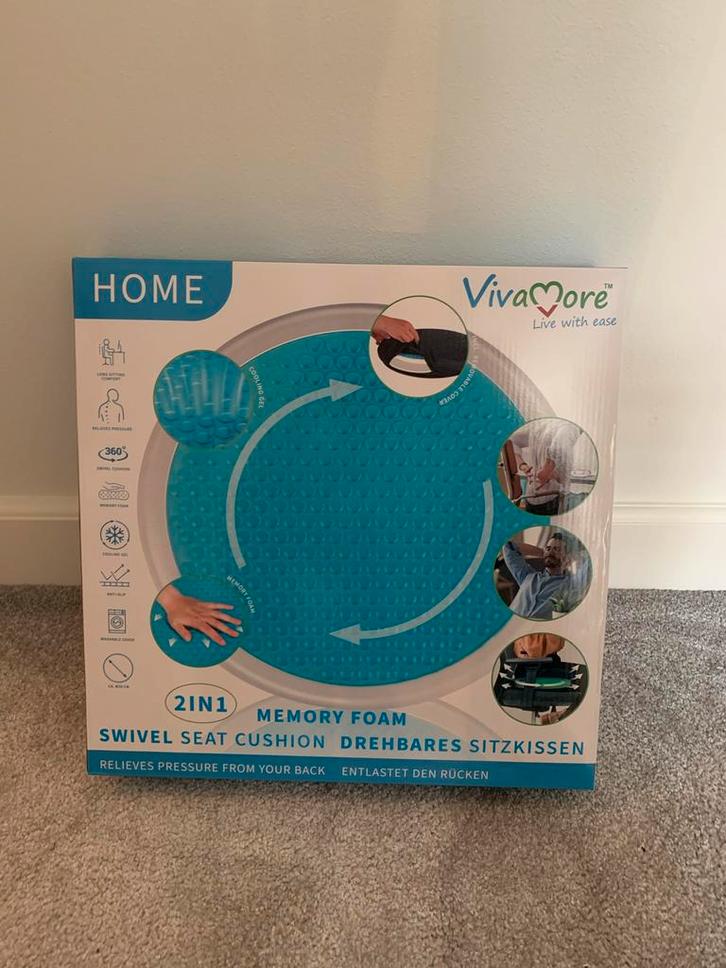 Nieuw Viva Mode Traagschuim Draaibaar Zitkussen, Huis en Inrichting, Zitzakken, Nieuw, Overige typen, Overige kleuren, Ophalen