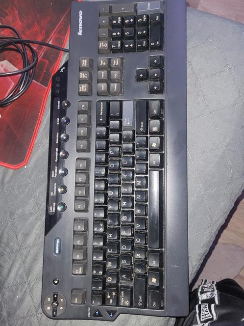 Lenovo Multimedia USB Toetsenbord - SK-8815 (L), Computers en Software, Toetsenborden, Zo goed als nieuw, Qwerty, Bedraad, Multimediatoetsen
