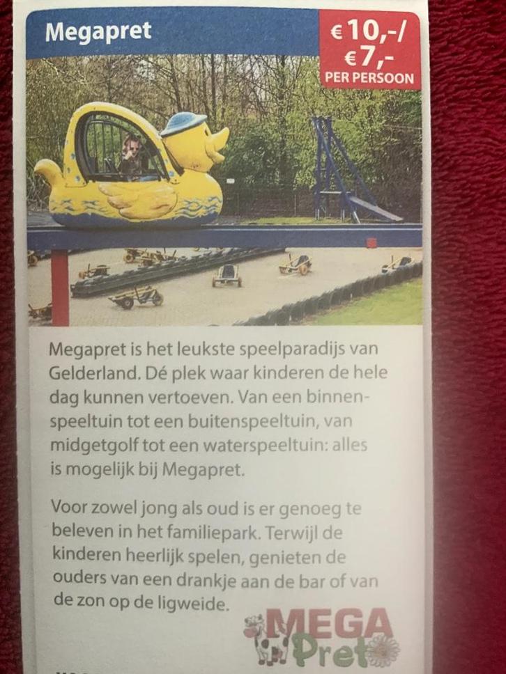 Megapret Speelparadijs in Lievelde Voordeelbon, Tickets en Kaartjes, Recreatie | Pretparken en Attractieparken, Drie personen of meer