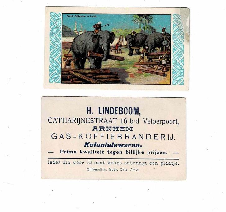 Oud reclame plaatje van "Lindeboom", Verzamelen, Merken en Reclamevoorwerpen, Nieuw, Overige typen, Verzenden