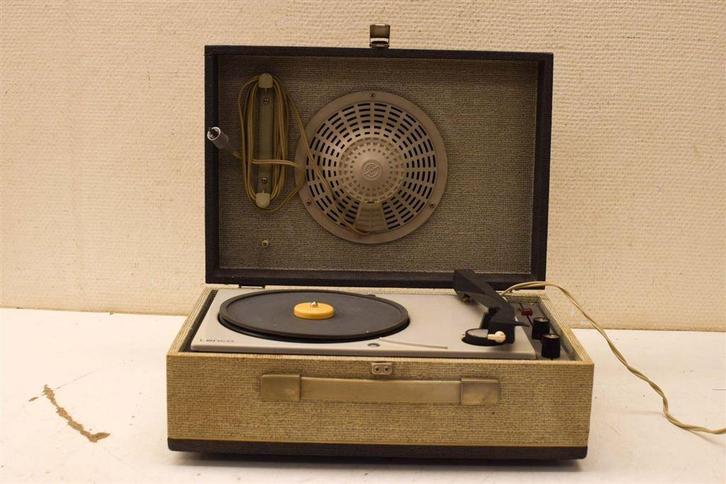 Vintage Lenco platenspeler in koffer 46827, Audio, Tv en Foto, Platenspelers, Gebruikt, Thorens, Ophalen of Verzenden