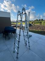 Herzberg uitschuifladder, Doe-het-zelf en Verbouw, Ladders en Trappen, Ophalen, Zo goed als nieuw, 4 meter of meer