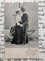 1903 Romantiek - Bij een bootje - stempels Friesland, Verzamelen, Ansichtkaarten | Themakaarten, Ophalen of Verzenden, Voor 1920